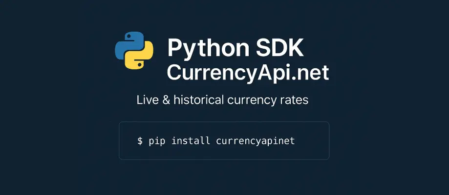 Python Currency API SDK for live exchange rates